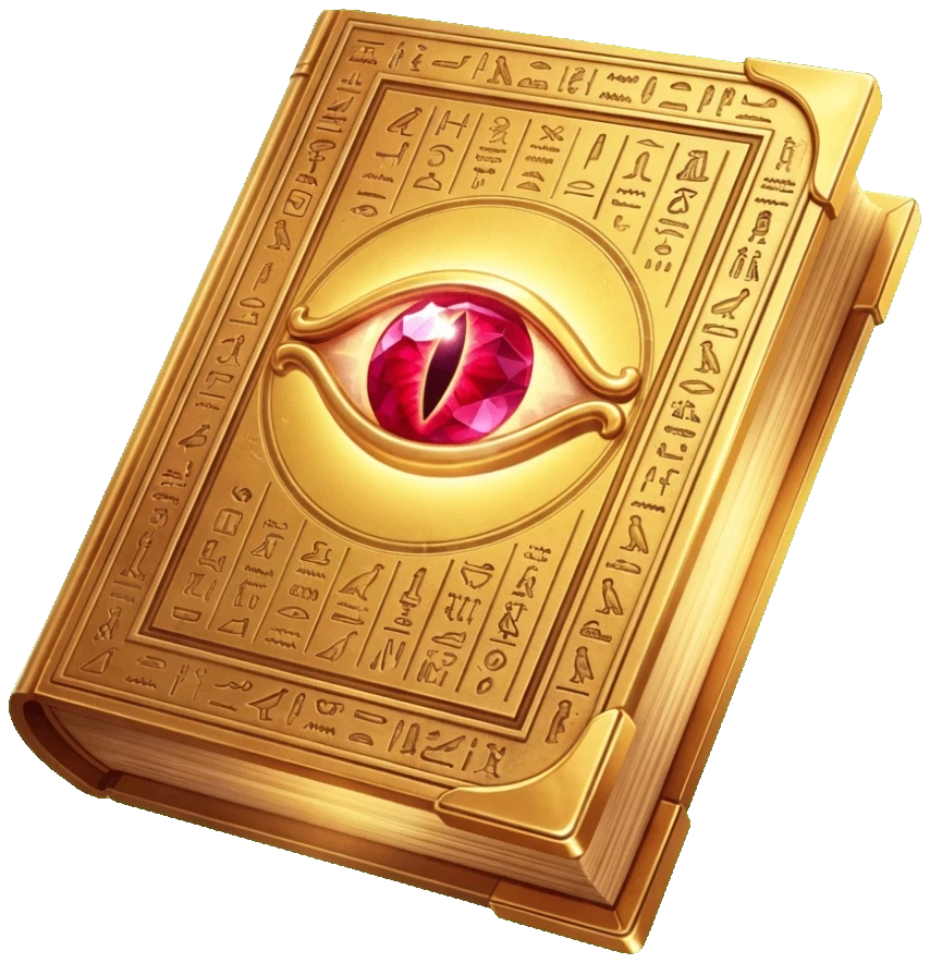 Golden Book of Gold with a ruby eye